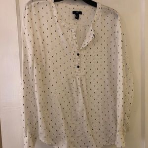 Gap long sleeve blouse size L